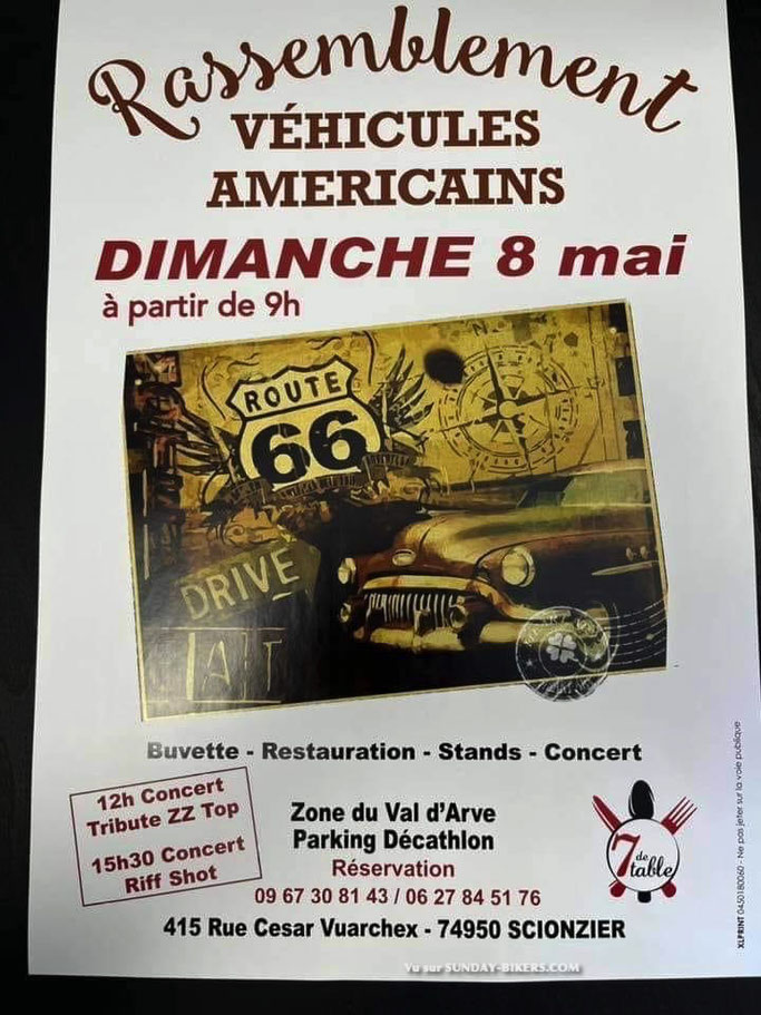 MANIFESTATION - Rassemblement de Véhicules Américains - Dimanche 8 Mai 2022 - Scionzier (74950) Image549