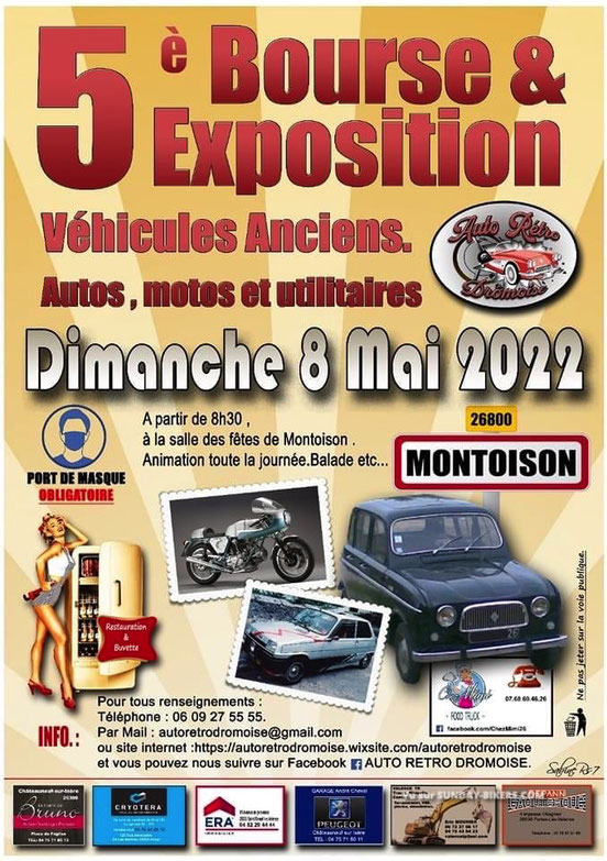 MANIFESTATION - 5ème Bourse  &  Exposition - 8 Mai 2022 - Montoison (26800) Image553