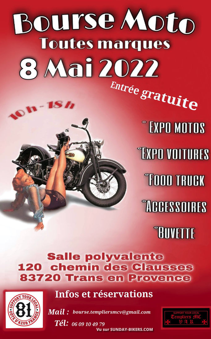 MANIFESTATION - Bourse motos Toutes Marques - 8 Mai 2022 - Trans en Provence (83720) Image590