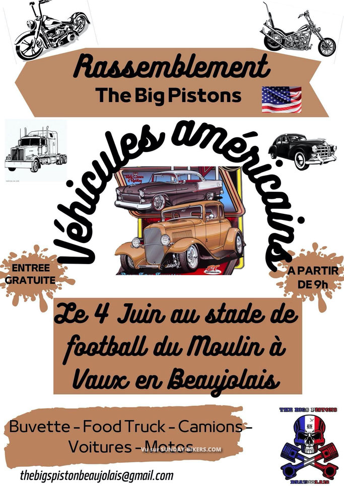 MANIFESTATION - Rassemblement The Big Pistons - 4 Juin 2022 - Vaux en Beaujolais  Image640