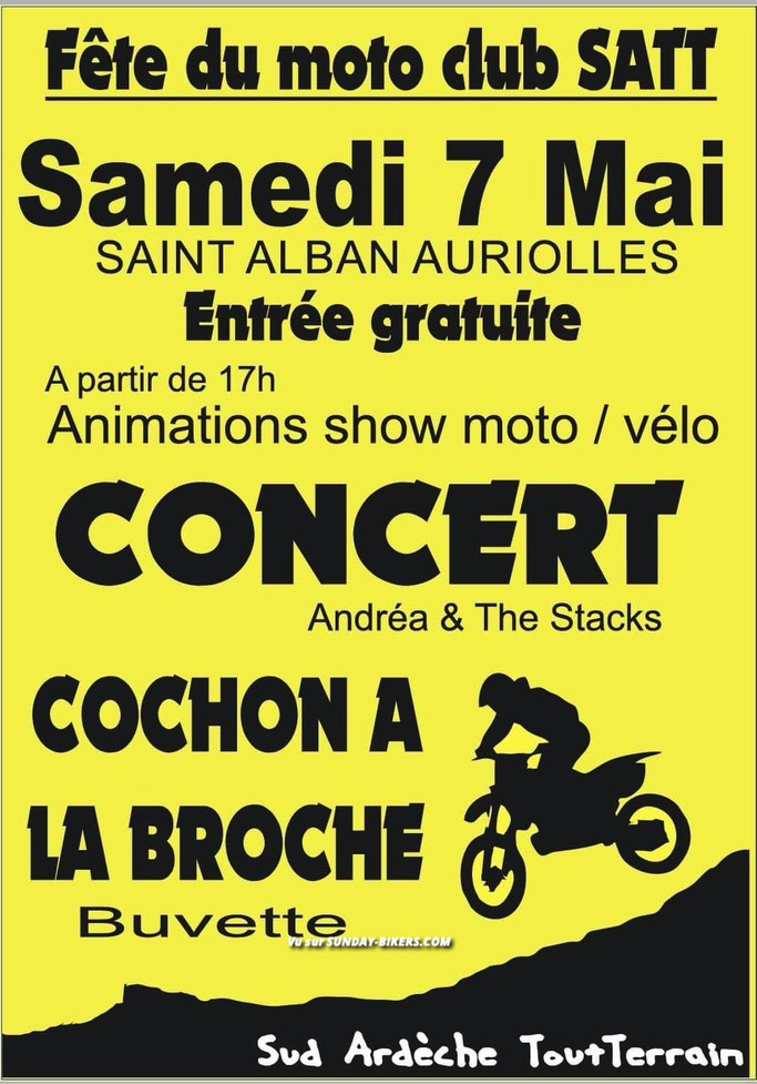 MANIFESTATION - Fête de la Moto - Samedi 7 Mai 2022 - Saint Alban Auriolles  Image661