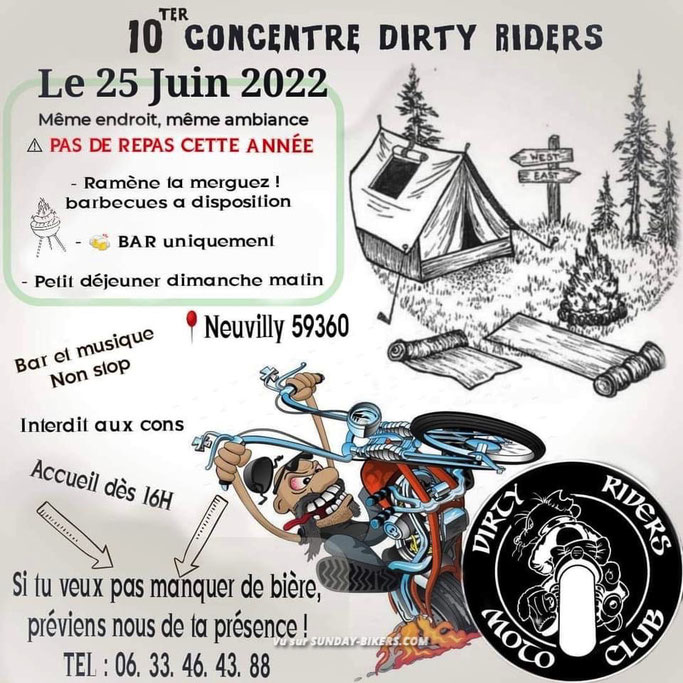 MANIFESTATION - Concentration Dirty Riders - 25 Juin 2022 - Neuvilly (59360) Image723