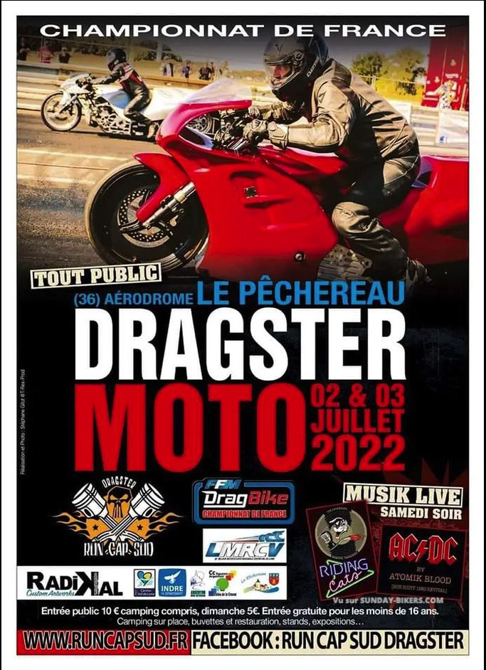 MANIFESTATION - Dragster -Moto - 2 & 3 Juillet 2022 - Le Pêchereau (36 ) Image757