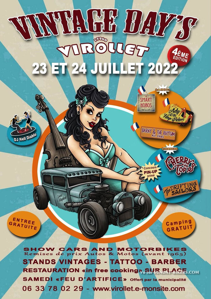 MANIFESTATION - Vintage Day - 23 & 24 Juillet 2022 - Virollet (17260) Image772