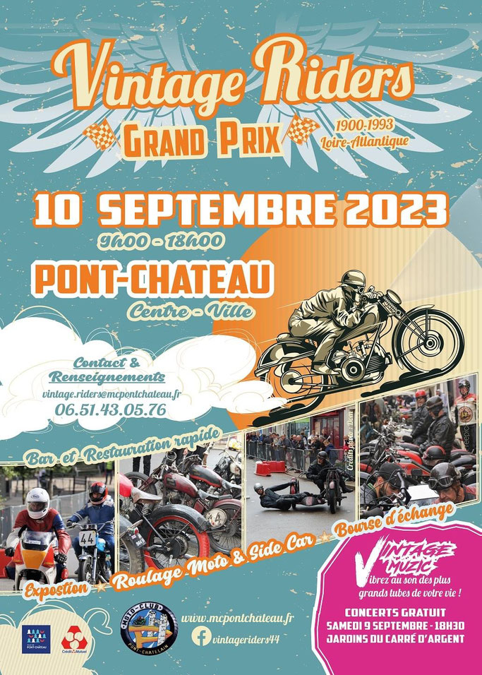 MANIFESTATION - Vintage Riders - 10 Septembre 2023 - Pont Château -  Image_51