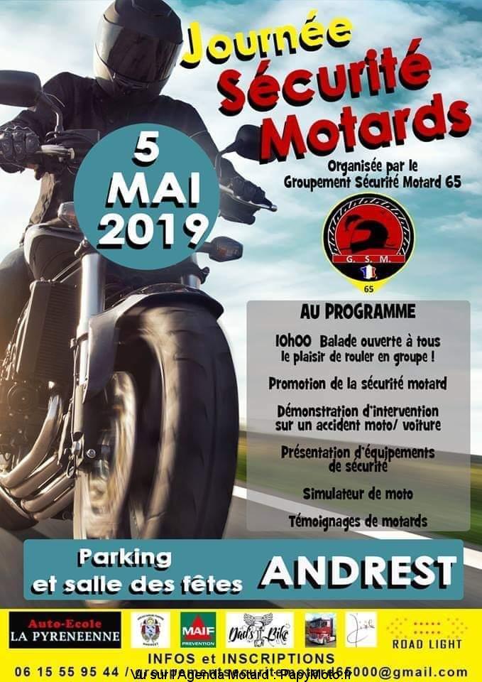 MANIFESTATION - Journée Sécurité Motards - 5 Mai 2019 - ANDREST (65) Journz14