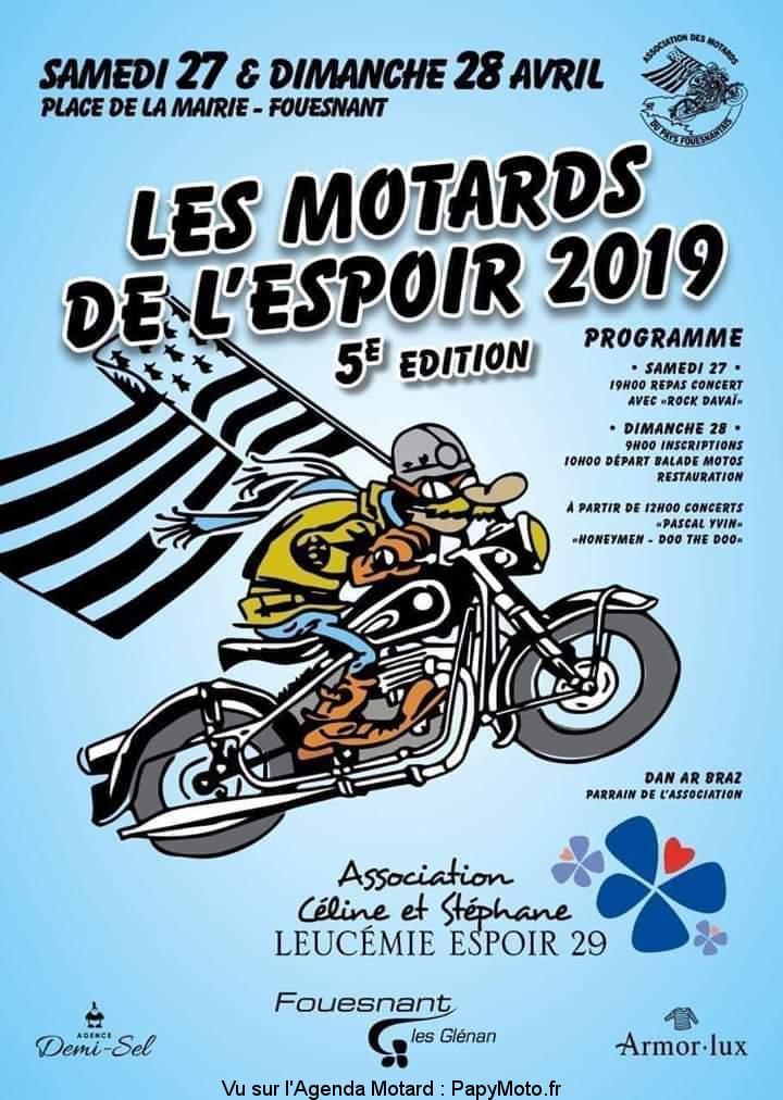 Les Motards de L'Espoir - 27 & 28 Avril 2019 - Place de la Mairie- FOUESNANT - Les-mo12