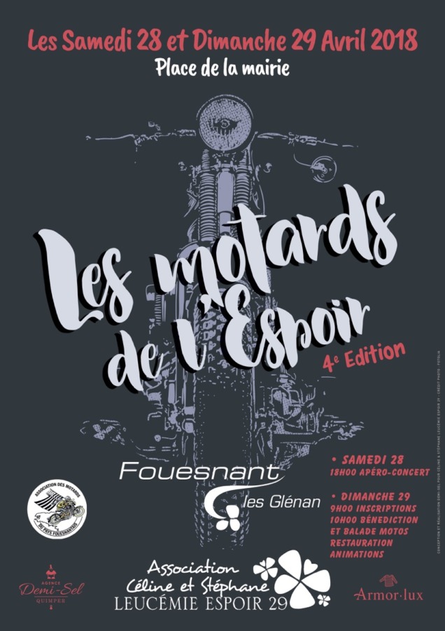  Rappel -Les Motards de L'Espoir - 27 & 28 Avril 2019 - Place de la Mairie- FOUESNANT - Motard11