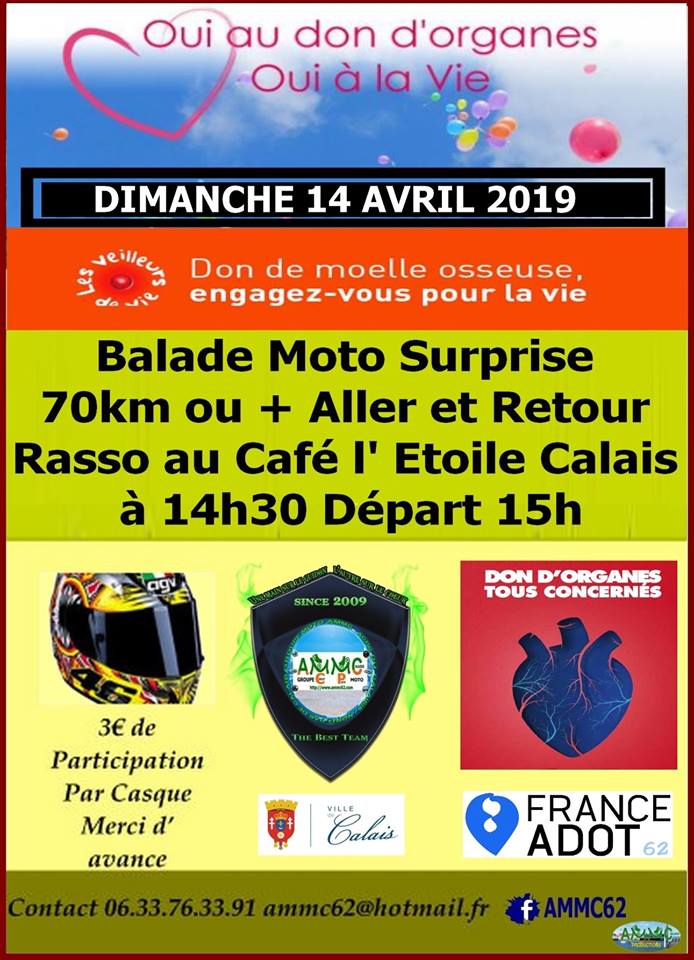 Balade Moto - 14 Avril 2019 - CALAIS (62100) Motosu11