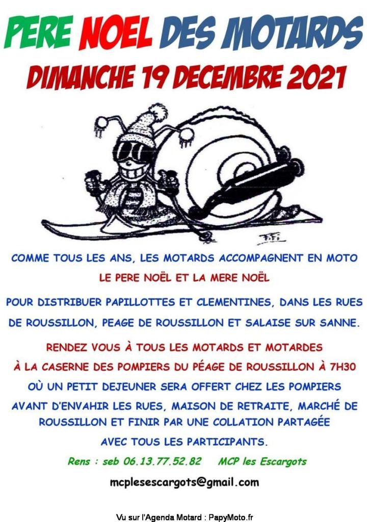 MANIFESTATION - Père Noel des Motards - Dimanche 19 Décembre 2021 - Péage de Roussillon  Pere-n12