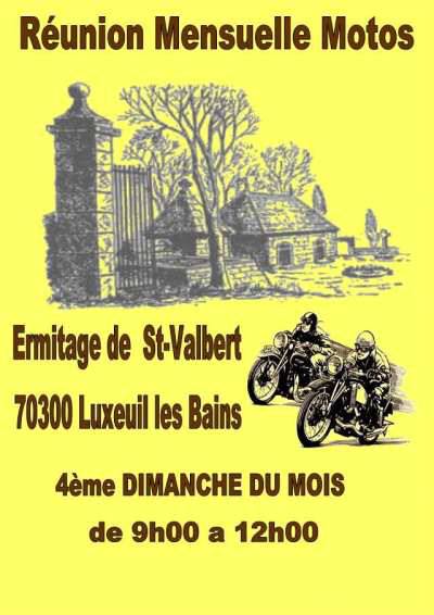 Réunion Mensuelle Motos - 4 éme  Dimanche du Mois - Luxeuil les Bains (70300) Rendez10
