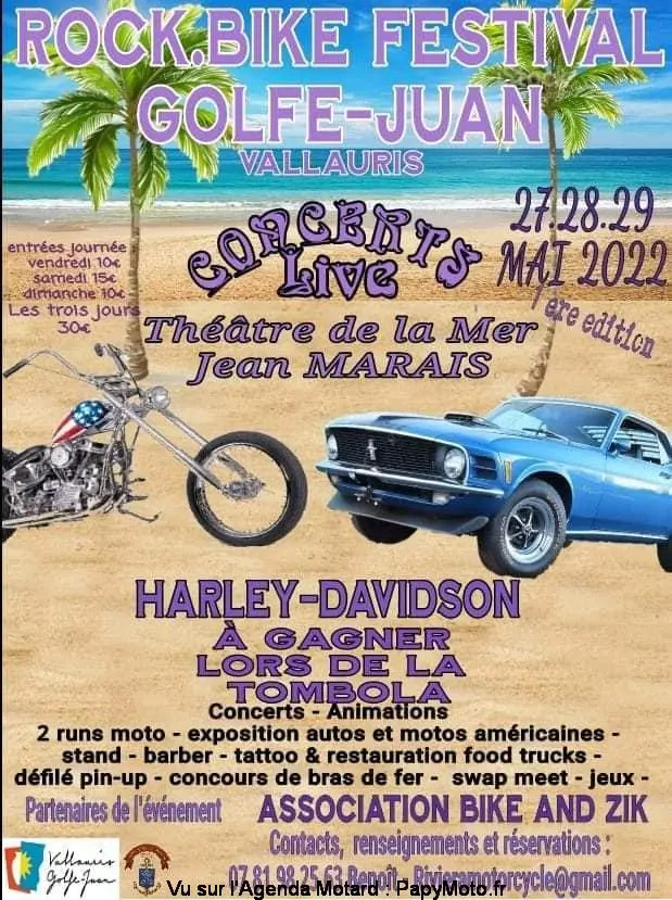 MANIFESTATION - Rock - Bike Festival - 27 - 28 - 29 Mai 2022 - Golfe Juan Vallauris Rock_b10