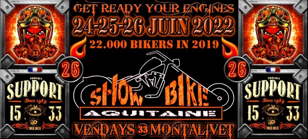 MANIFESTATION - Show Bike Aquitaine - 24-25-26 Juin 2022 - Vendays Montalivet  Show-b10
