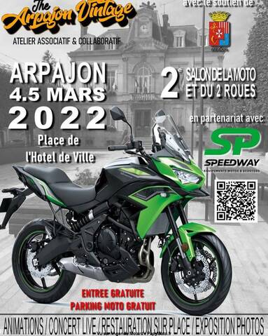 MANIFESTATION - 2ème Salon de la Moto et du 2 Roues - 4 & 5 Mars 2022 -  Arpajon