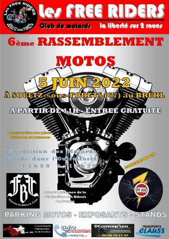 MANIFESTATION - 6ème Rassemblement Motos - 5 Juin 2022 - Soultz-Sous Forêts  (67)