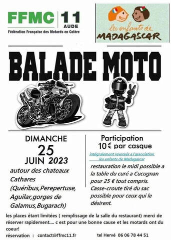 MANIFESTATION - Balade Moto - Dimanche 25 Juin 2023 - Aude (11)