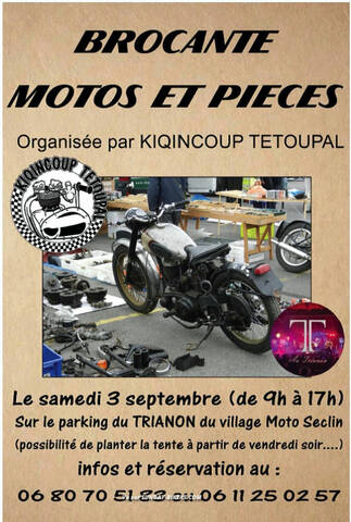 MANIFESTATION - Brocante Motos et Pieces - 3 Septembre 2022 - Village Moto  Seclin -
