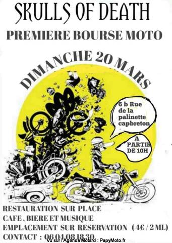 MANIFESTATION - 1er Bourse Moto - Dimanche 20 Mars 2022 - Cap Breton