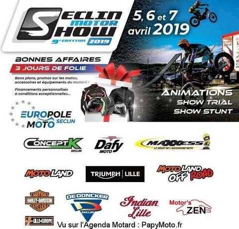 RAPPEL - Seclin Motor Show - 5 - 6 - & 7 Avril 2019 - SECLIN - (59)
