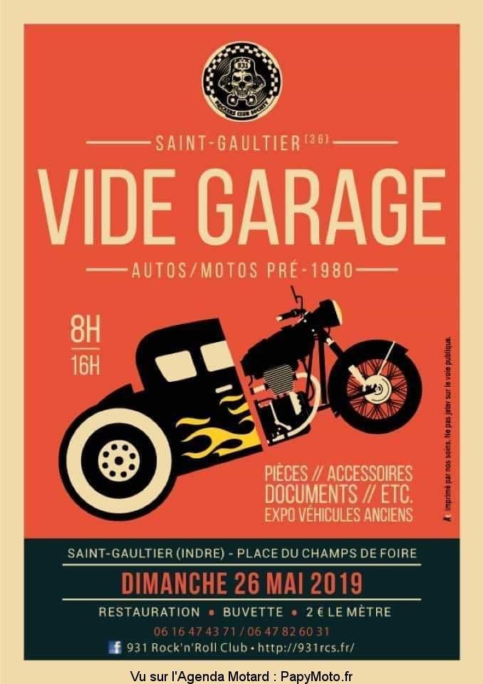MANIFESTATION - Vide Garage - Dimanche 26 Mai 2019 - Saint - Gaultier - (36) Vide-g11