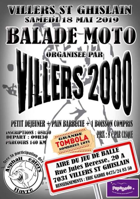 Balade Moto - Samedi  18 Mai 2019 - Villers Saint Ghislain (7031) Belgique  Viller11