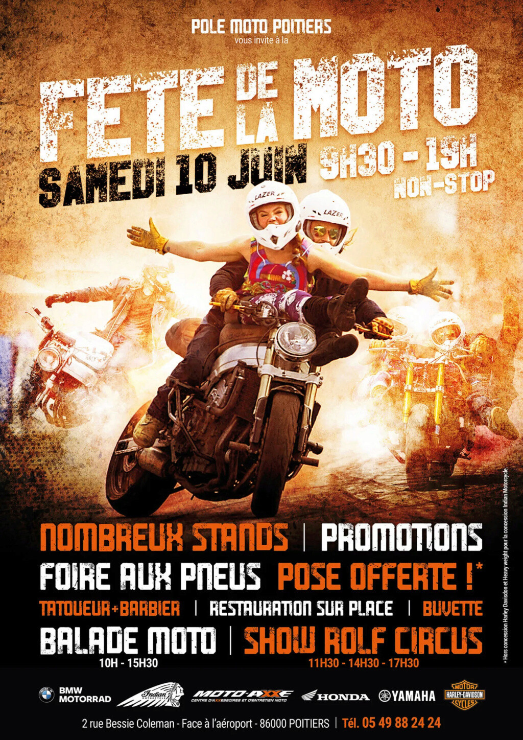 MANIFESTATION - Fête de la Moto - Samedi 10 Juin 2023 - Poitiers (86000) Xwoiw510