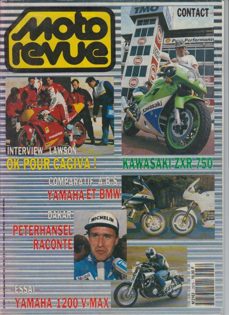 MOTO REVUE N°2976 janvier 1991 contact kawasaki zxr-750 (J) 113