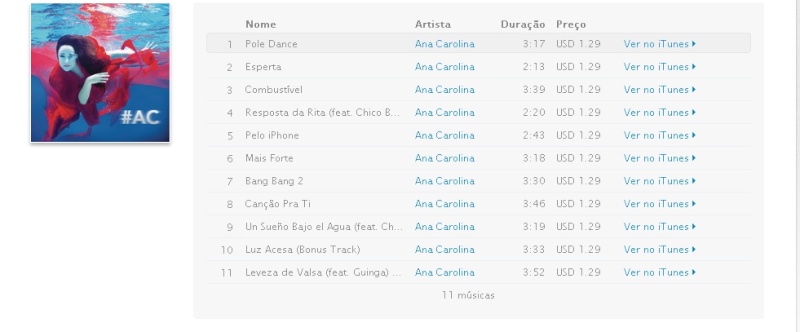 Ana Carolina - #AC [iTunes Match AAC M4A] Catsoo11