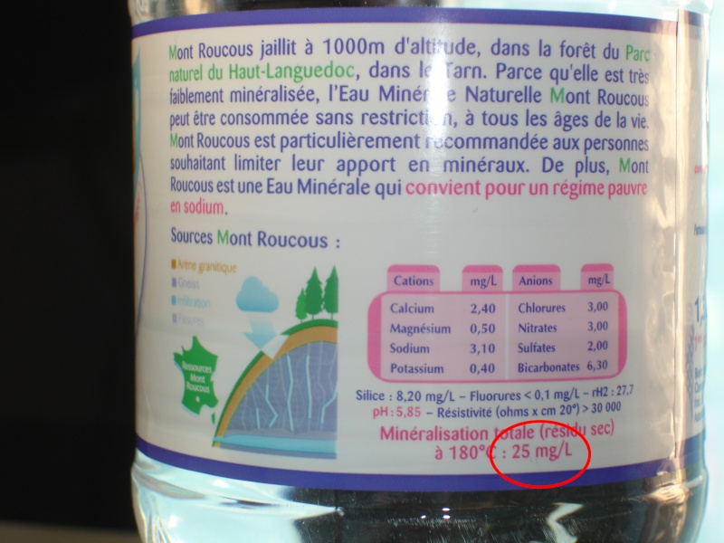 Quelle eau minérale choisir pour ses tillandsias? (eaux disponibles en France) Compos14