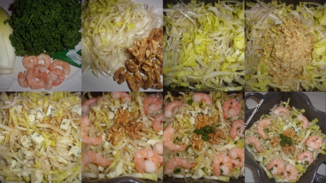 Salade d'endive.crevettes.roquefort.noix. 42018210