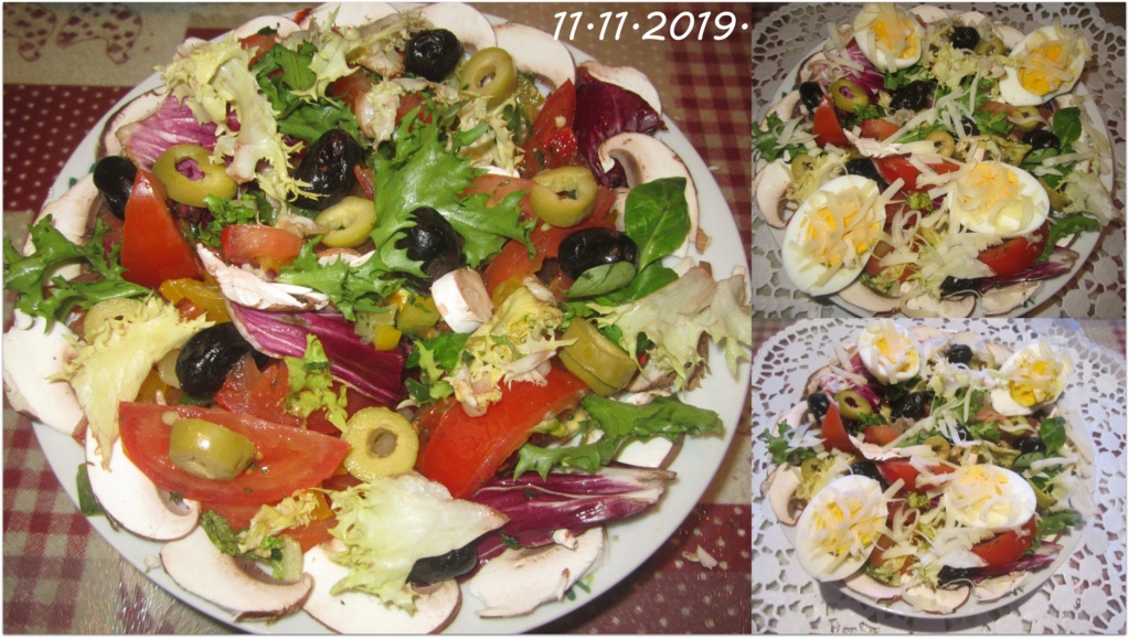 Salade aux milles couleurs & œufs. Plat_d10