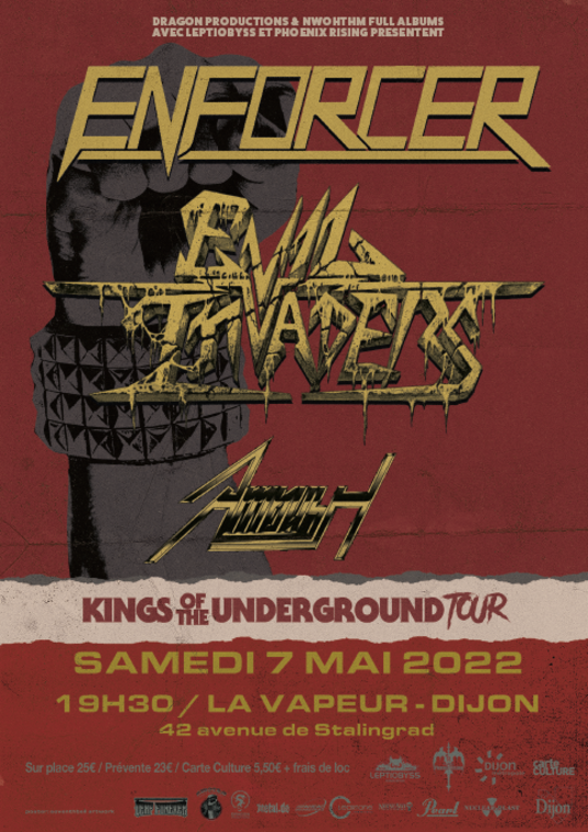 ENFORCER + EVIL INVADERS + AMBUSH - 7 mai 2022 - La Vapeur (Dijon) Enforc10