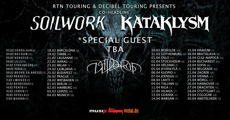 SOILWORK - KATAKLYSM - WILDERUN + Guest - 7 février 2023 - La Laiterie (Strasbourg) Soilwo11