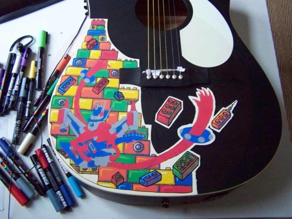 Dessin sur guitare - Commande en cours de réalisation Mise_e36