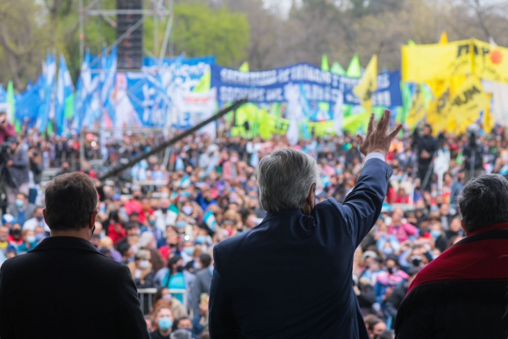 José C. Paz: Alberto, Kicillof y Máximo relanzaron la campaña electoral. 20210911