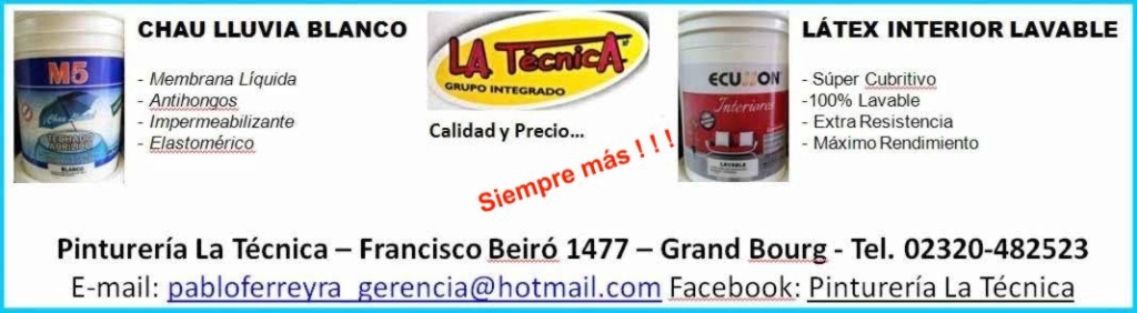 Pinturería "La Técnica", siempre más!!!!!! Aviso174