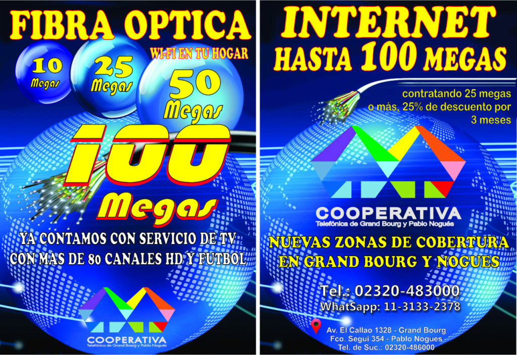 bourg - Cooperativa Telefónica de Grand Bourg y Pablo Nogués. Aviso201