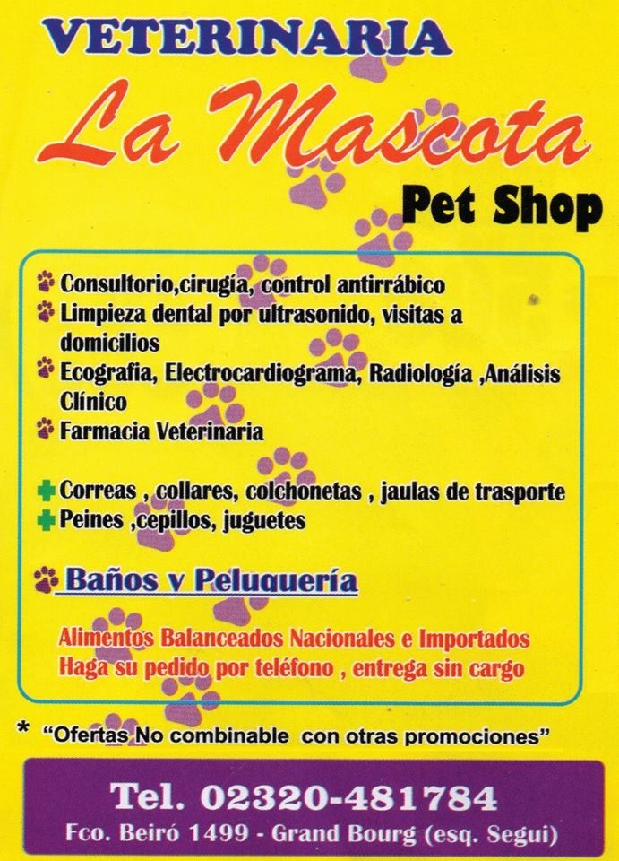 Veterinaria "LA MASCOTA". Aviso391