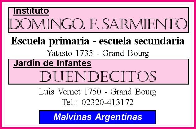 Instituto Domingo F. Sarmiento es educación y servicio a la comunidad. Inst_d16