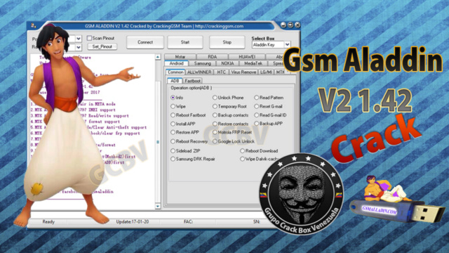 Gsm Aladdin Crack V2 1.42 Full Free + Video Explicativo V14210