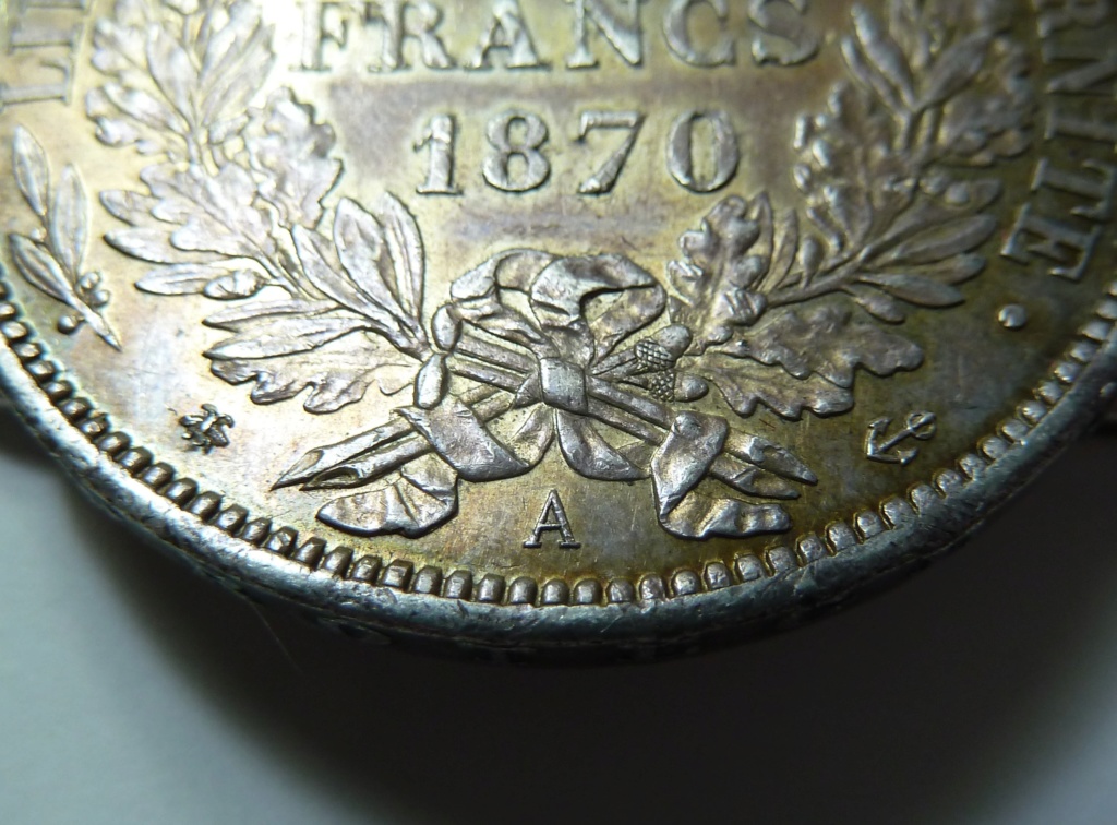  5 francos de 1870. Gobierno de Defensa Nacional Francia P1150413