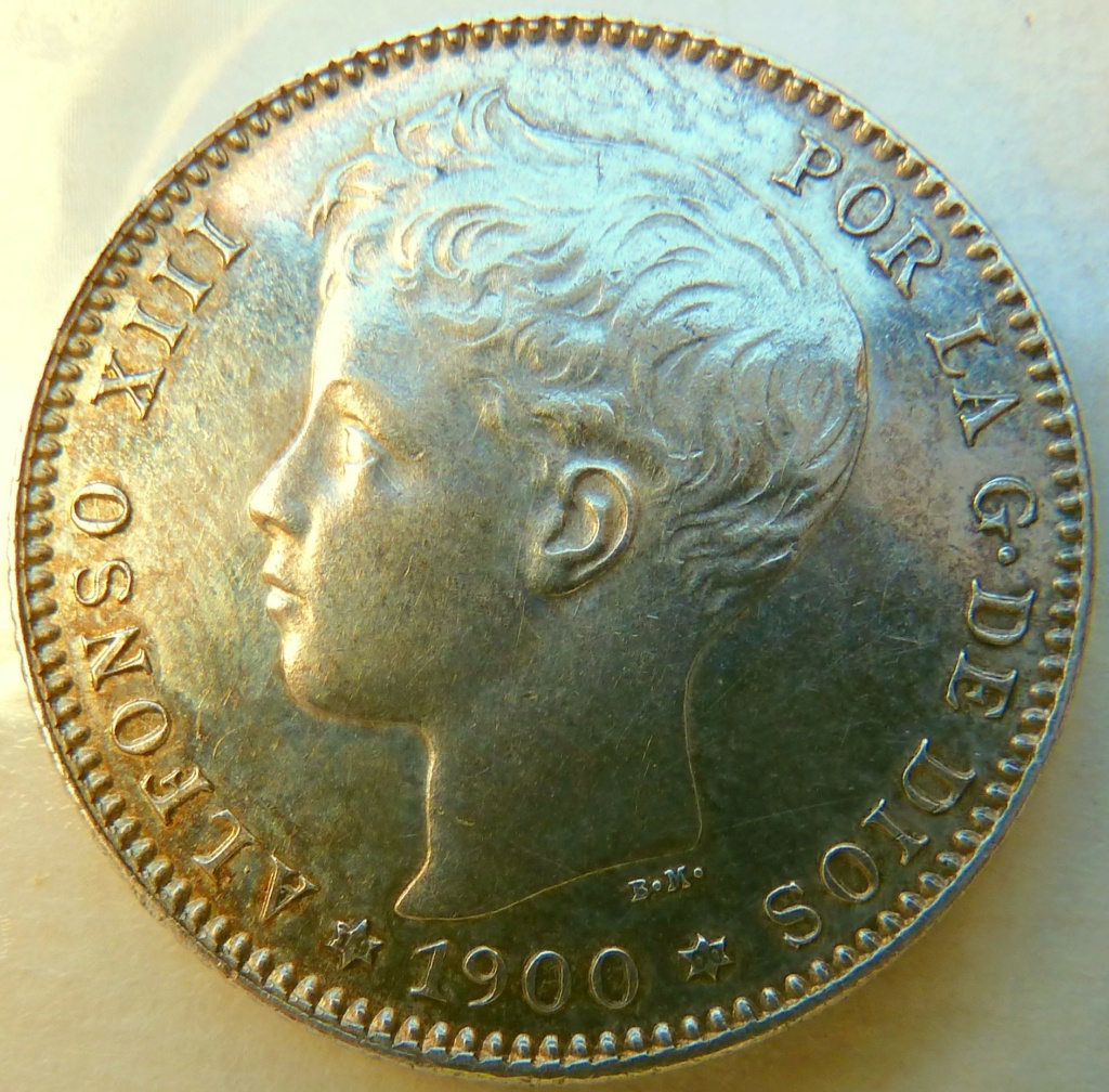 1 peseta. Alfonso XIII. 1900 P1160831
