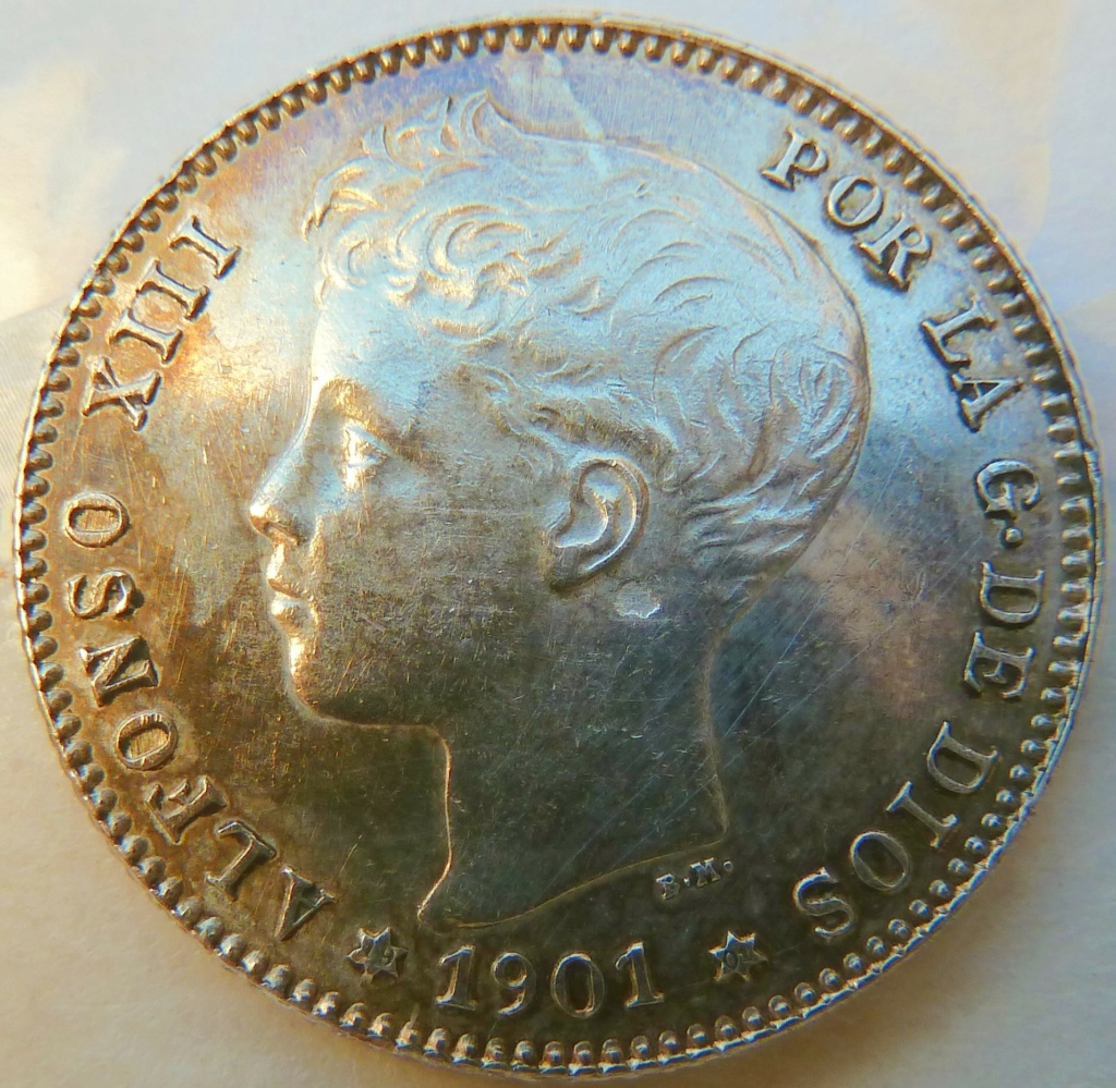 1 peseta. Alfonso XIII. 1901 P1160833