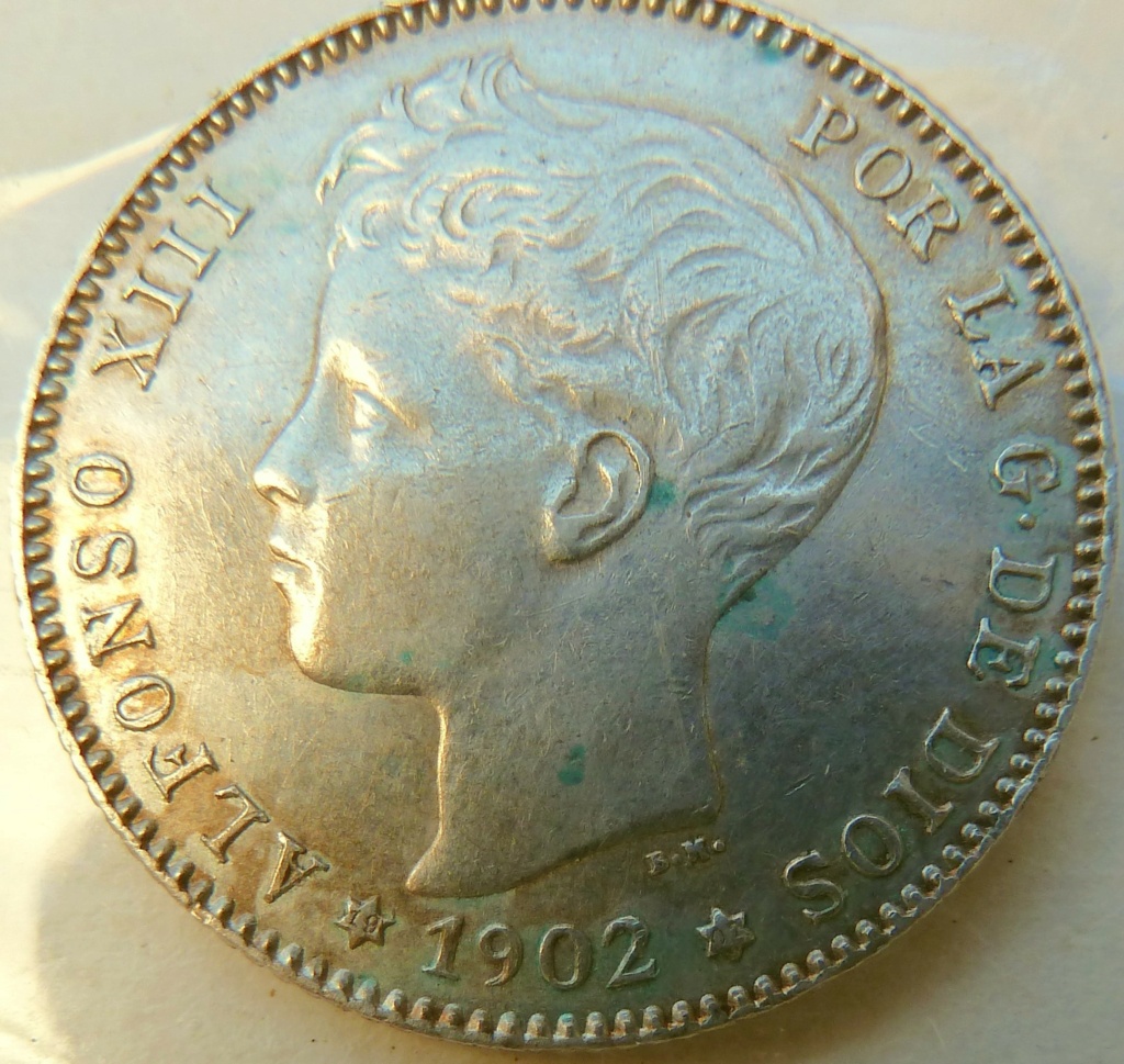 1 peseta. Alfonso XIII. 1902 P1160834