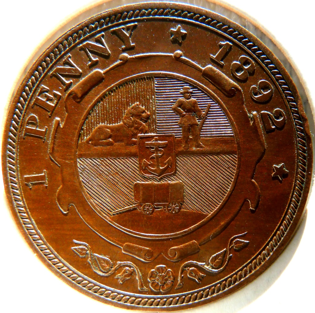 República Sudafricana. 1 penny 1892. P1170740
