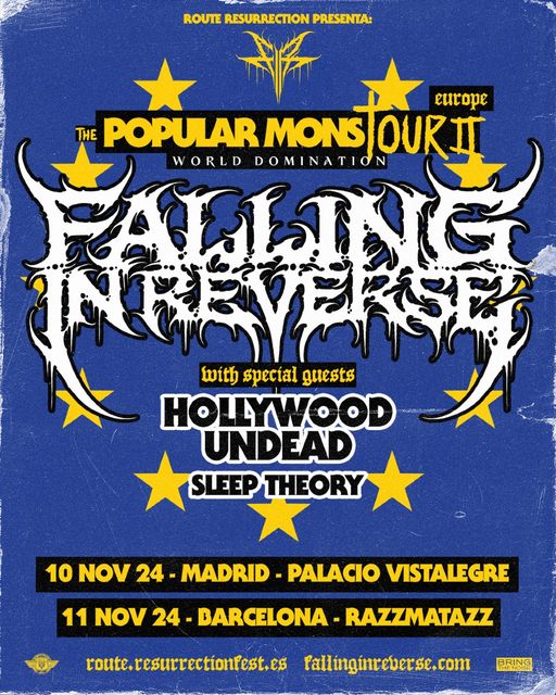 Falling In Reverse (Madrid 10 de noviembre, Barcelona 11 de noviembre), Ronnie Radke, Escape The Fate 1f280