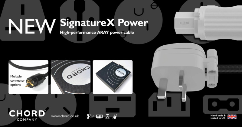 Chord SignatureX ARAY Power Cable 2Meter UK Plug 379