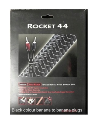 Audioquest Rocket 44 Speaker Cable 10ft x 2 With Banana Plugs Es_aud79