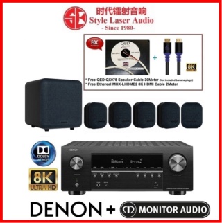 Denon AVR-S960H + Monitor Audio Mass 2G 5.1 Home Theatre Package Es_de165