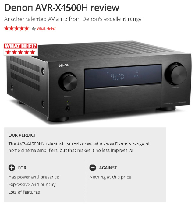 Denon AVR-X4500H 9.2Ch Atmos Network Av Receiver (PL) Es_de183